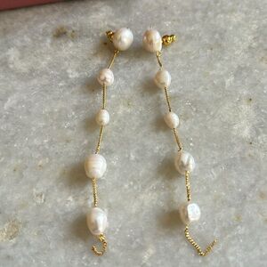 Cult Gaia Pearl drop earrings new with box